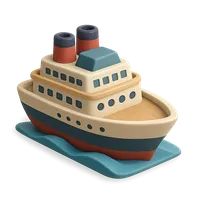 Passenger Ship 3D icon