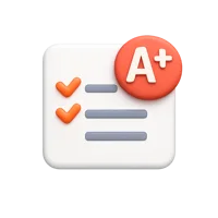Passing Grade 3D icon