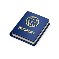 Blue Passport 3D icon