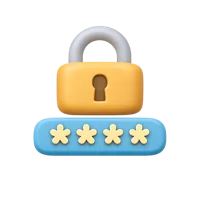 Password 3D icon