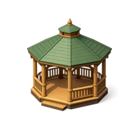 Brown Pavilion 3D icon