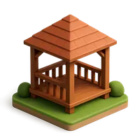 Pavilion 3D icon