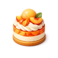 Peach Dessert 3D icon