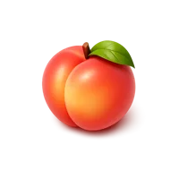 Red Peach 3D icon