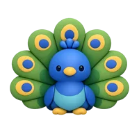 Peacock 3D icon
