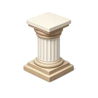 Pedestal 3D icon