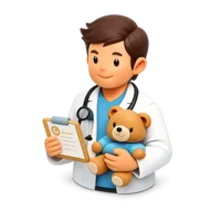 Orange Pediatrician 3D icon