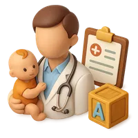 Pediatrician 3D icon