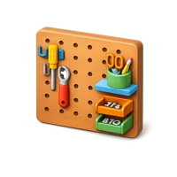 Pegboard 3D icon