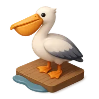 Pelican 3D icon