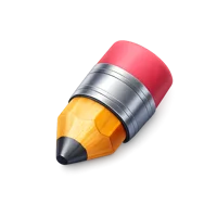 Pencil Eraser 3D icon
