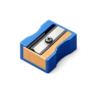 Blue Pencil Sharpener 3D icon
