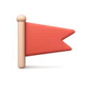 Pennant Flag 3D icon