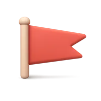 Pennant Flag 3D icon