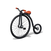 Penny Farthing 3D icon
