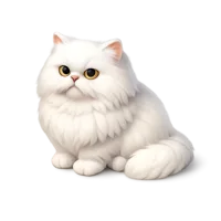 Persian Cat 3D icon
