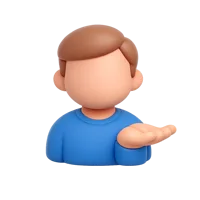 Person Tipping Hand 3D icon