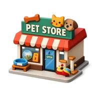 Pet Store 3D icon