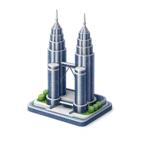 A grid of About Places & Architecture icons 3D icons