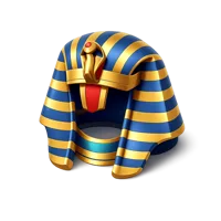 Pharaoh Headdress 3D icon