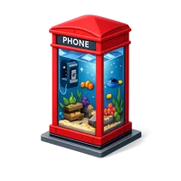 Phone Booth Aquarium 3D icon