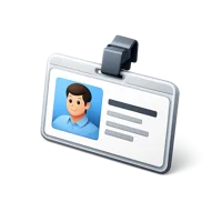 Photo Badge 3D icon