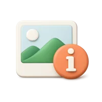Photo Info 3D icon
