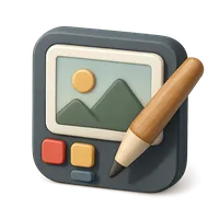 Photo Editing App 3D icon