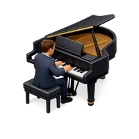 Pianist 3D icon