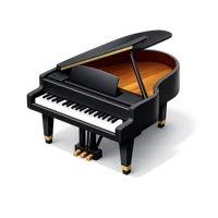 Red Piano 3D icon
