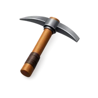 Brown Pickaxe 3D icon