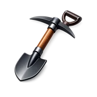 Pickaxe Shovel 3D icon