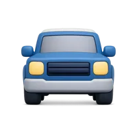 Pickup Truck 3D icon