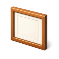 Orange Picture Frame 3D icon