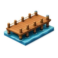 Brown Pier 3D icon