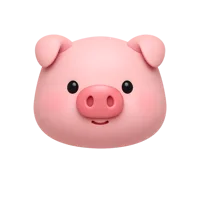 Pig 3D icon