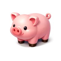Red Pig 3D icon