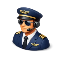Blue Pilot 3D icon