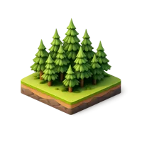 Pine Forest 3D icon