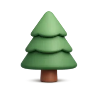 Pine Tree 3D icon