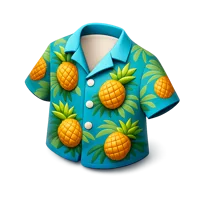Pineapple Shirt 3D icon