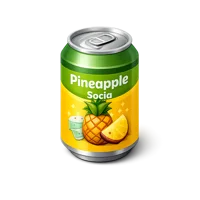 Green Pineapple Soda 3D icon