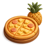 Pineapple Pizza 3D icon