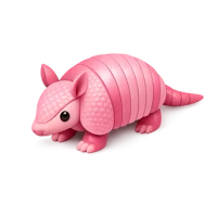 Pink Armadillo 3D icon
