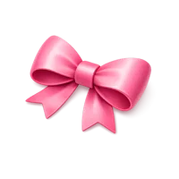 Pink Bow 3D icon