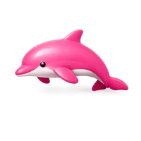 Pink Dolphin 3D icon