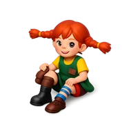 Pippi Longstocking 3D icon