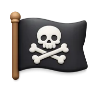 Pirate Flag 3D icon