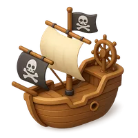 Pirate Ship 3D icon