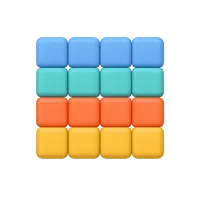 Pixel Grid 3D icon